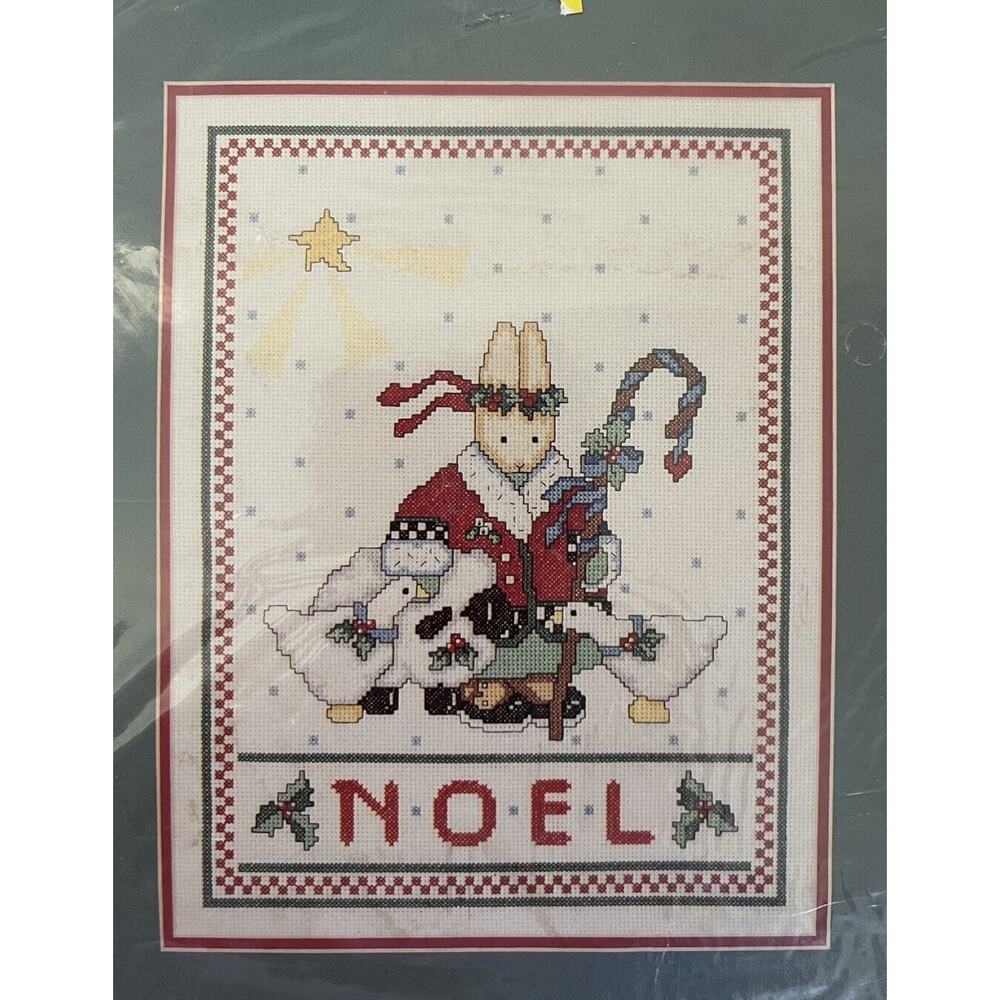 Bucilla Daisy Kingdom Noel Bunny Christmas Counted Cross Stitch Kit 82884 1991